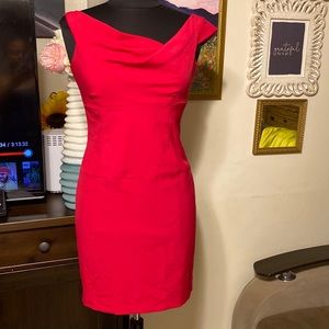 NWT BLACK HALO FUSCHIA OFFTHE SHOULDER COCKTAIL BIRTHDAYS NIGHT-OUT DRESS SIZE 4